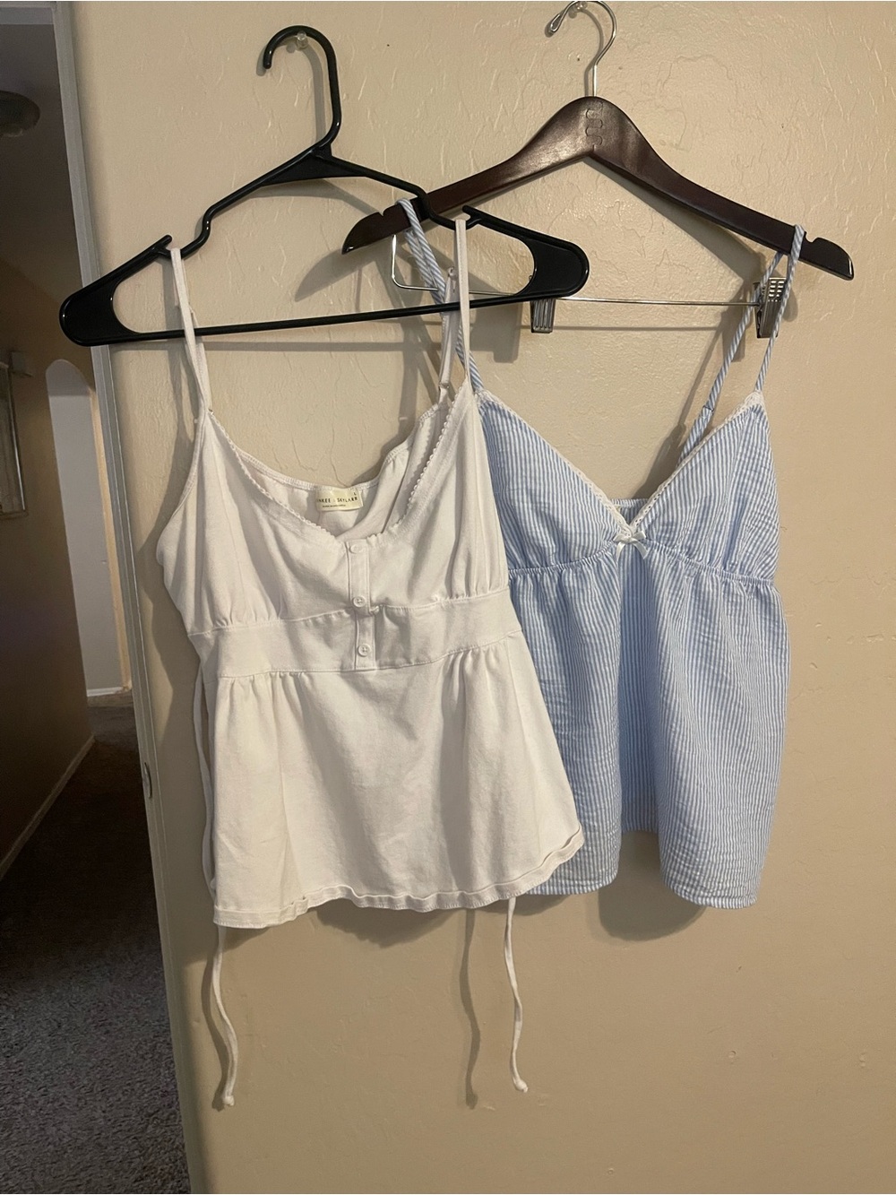 Set of two babydoll tops